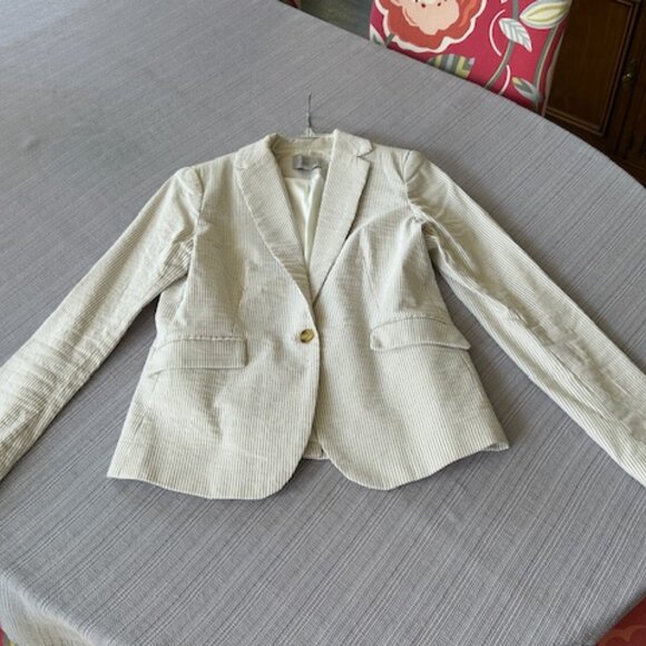 Daila tan seersucker women's blazer - size 5 - Picture 4 of 5